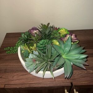 Large artificial succulent plant